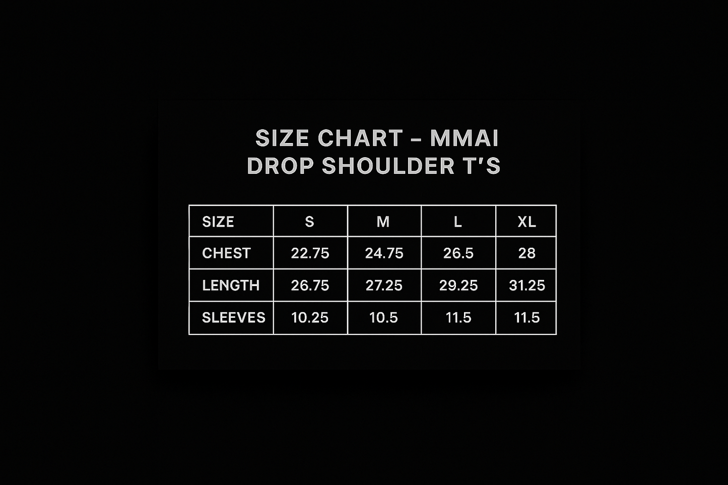 MMAI Drop Shoulder T's